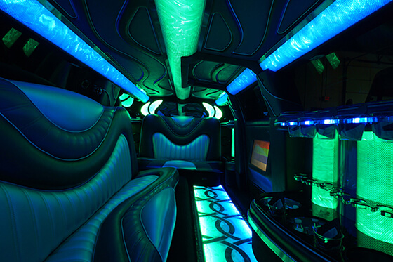 passenger party bus interior