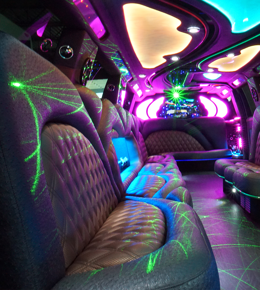 Columbus party bus interiors